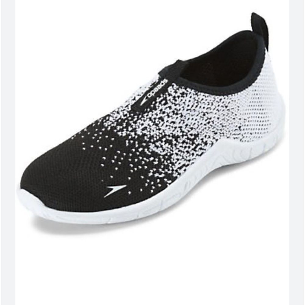 Speedo Kids Surf Knit Black & White Water Shoes Size 4
